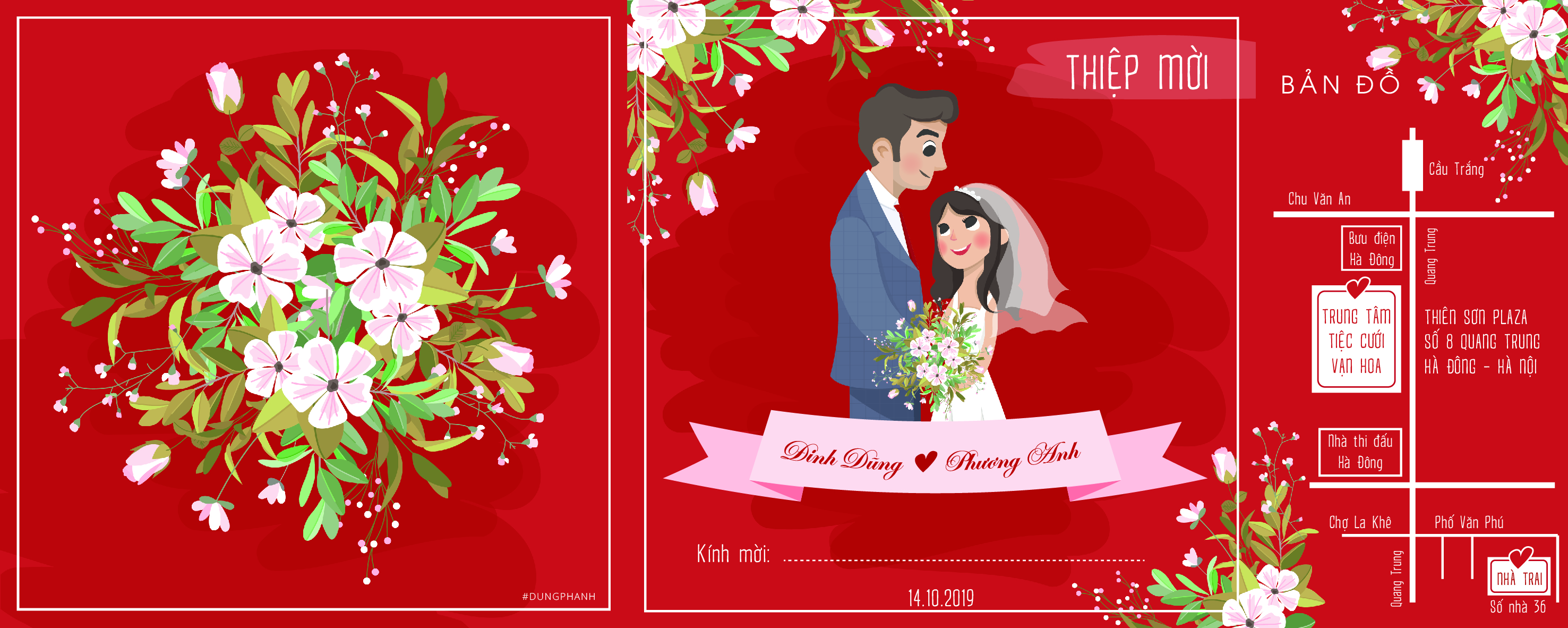 Thiệp trẻ trung gập ba 150 X 375 K_3d